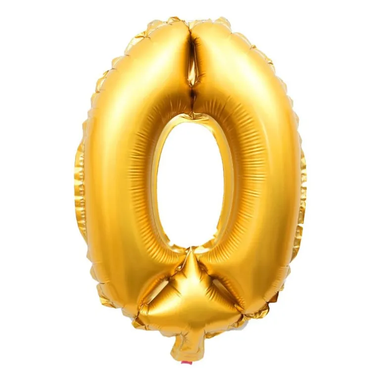 Folie ballon - cijfer 0