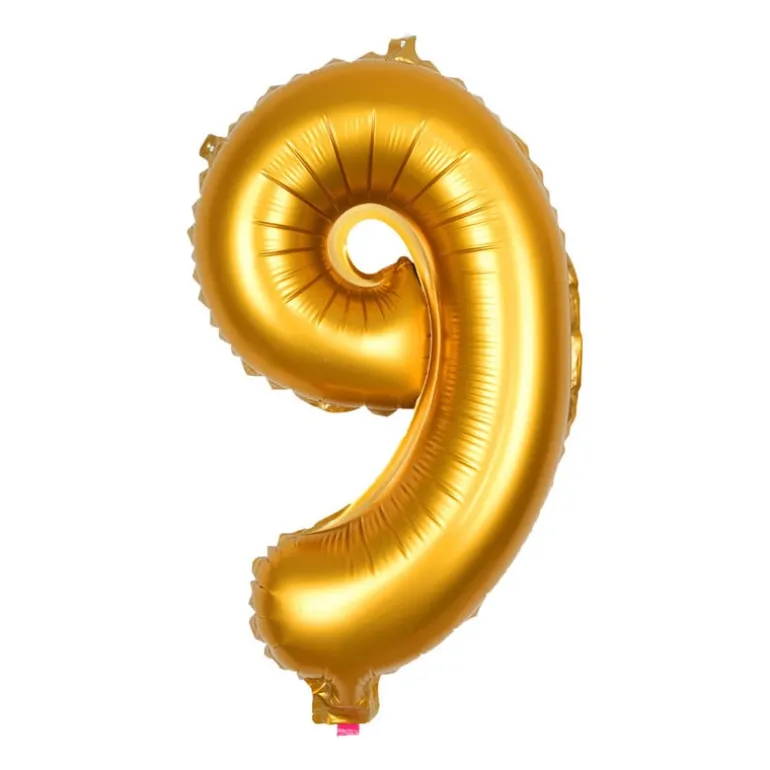 Folie ballon XL - cijfer 9 - 60 cm