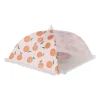 Foodcover sinaasappel - oranje/wit - 45x45 cm