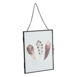 Fotokader aan ketting - zwart - 18x23 cm