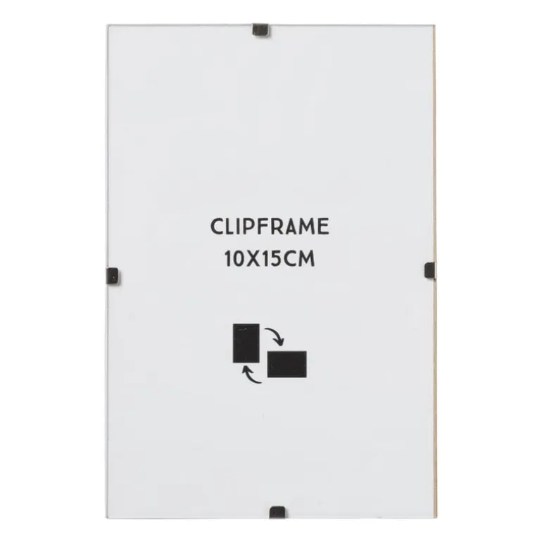 Fotokader clip frame - glas - 10x15 cm