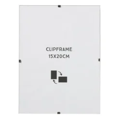 Fotokader clip frame - glas - 15x20 cm