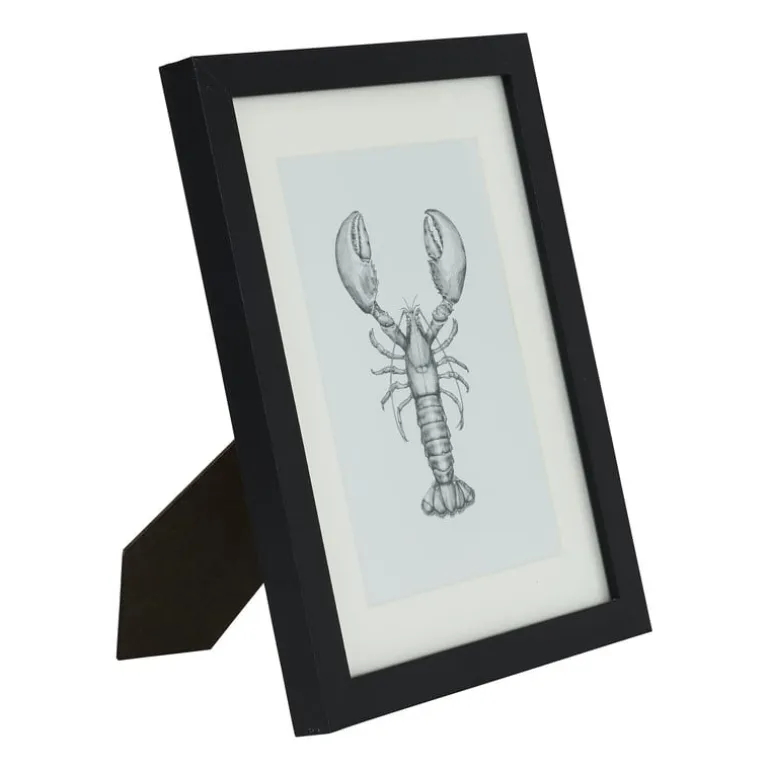 Fotokader met passe-partout - zwart - 13x18 cm