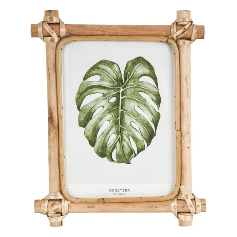 Fotokader met rotan frame - 13x18 cm