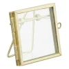 Fotokader mini - goudkleurig - 6x6 cm