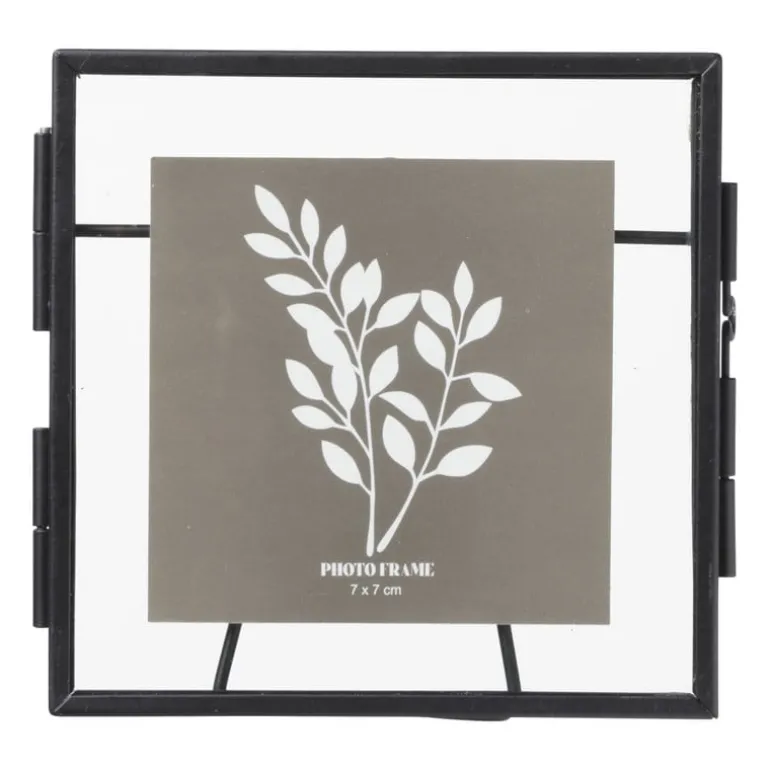 Fotokader mini - zwart - 10x10 cm