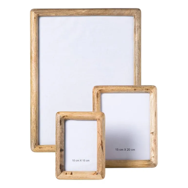 Fotolijst hout - bruin - 15x20 cm