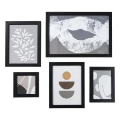 Fotolijstjes - zwart - set van 5