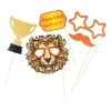 Fotoprops - oranje - set van 6