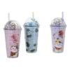 Funny beker kat - paars - 450 ml