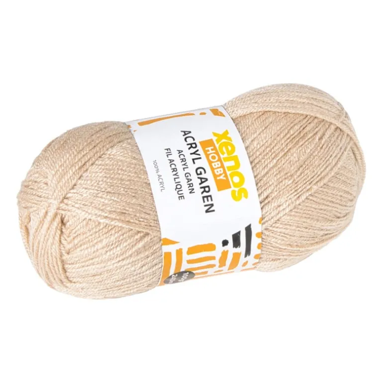 Garen acryl - beige - 100 gram - 240 meter