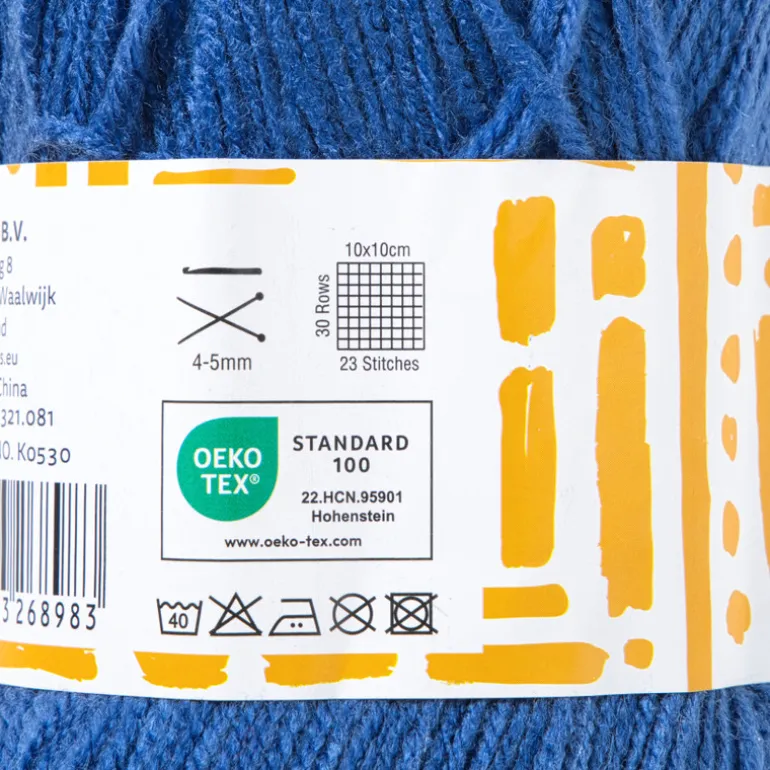Garen acryl - blauw - 100 gram - 240 meter