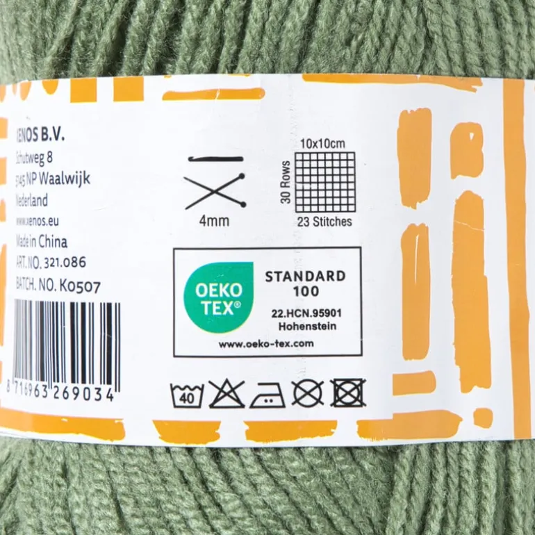 Garen acryl - groen - 100 gram - 240 meter
