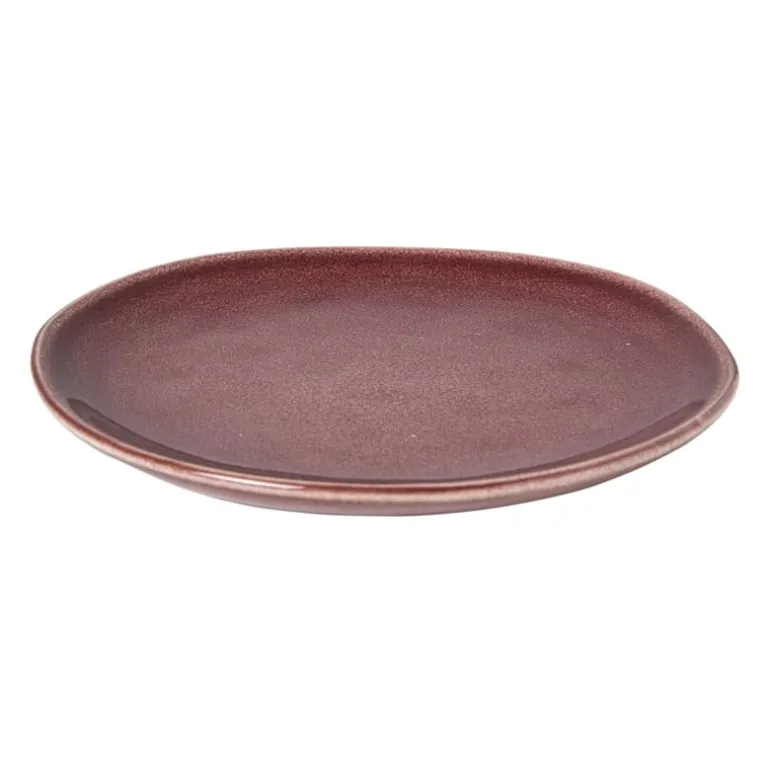 Gebaksbordje Toscane - bordeauxrood - ø15.5 cm