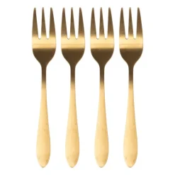 Gebaksvorkje goud - set van 4