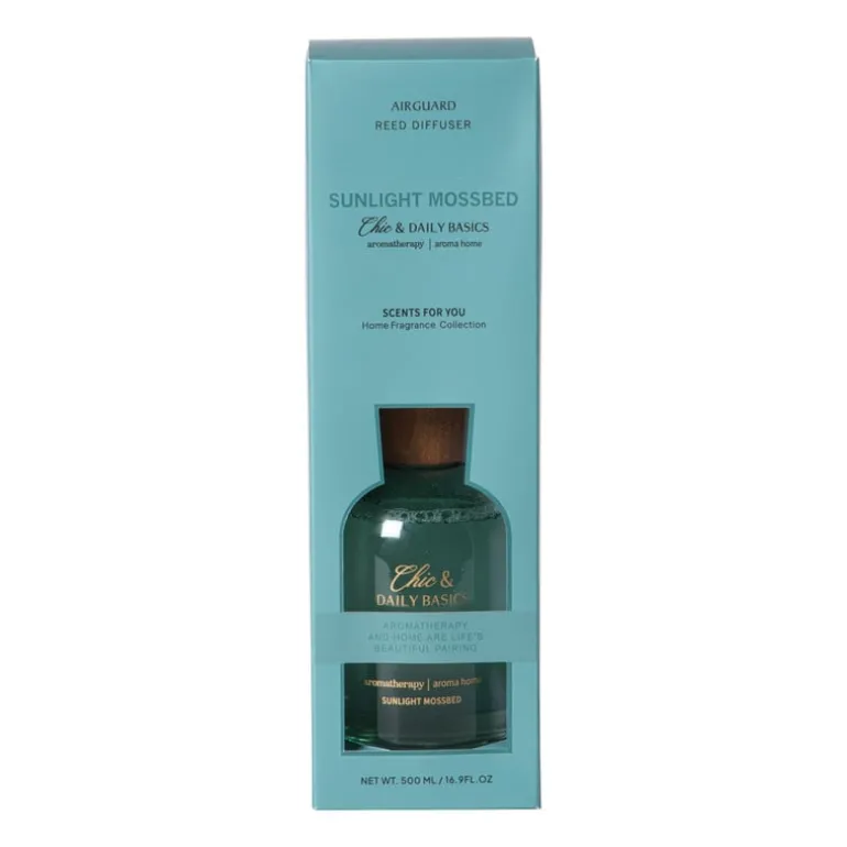 Geurstokjes sunlight mossbed - blauw - 500 ml