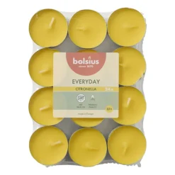 Geur waxinelichten Bolsius - citronella - set van 24