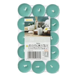 Geurwaxinelichten - relax - set van 30