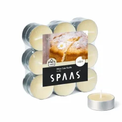 Geur waxinelichten - white cake vanilla - set van 18
