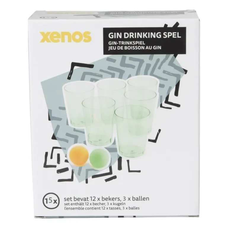 Gin pong - set van 15