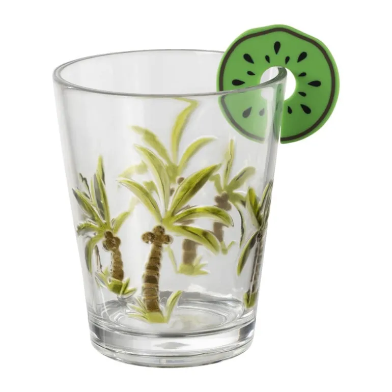 Glasmarkers fruit - set van 6