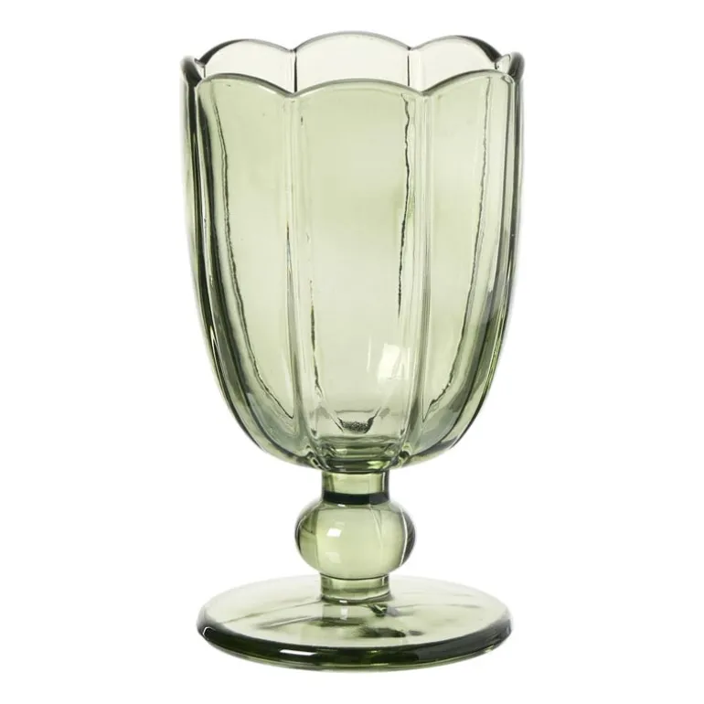 Glas op stam - groen - 240 ml