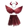 Halloween heks/duivel - kids - one size