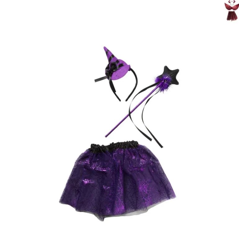 Halloween heks/duivel - kids - one size