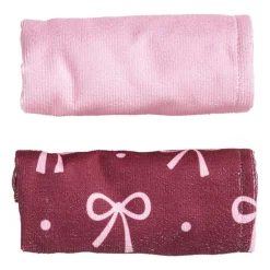 Handdoek tulband - strikjes - set van 2