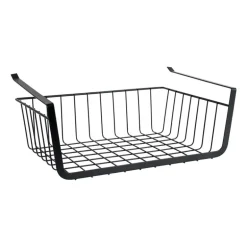 Hangmand voor onder plank - zwart - 36x25x13 cm