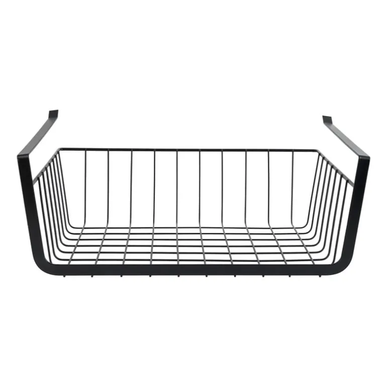 Hangmand voor onder plank - zwart - 36x25x13 cm