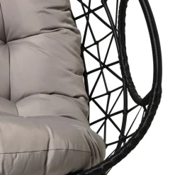 Hangstoel loveseat - zwart/grijs - ø120x200 cm
