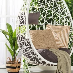 Hangstoel swing - wit - 95x95x200 cm