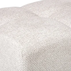 Hocker chenille - beige - 38x66x38 cm