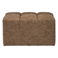 Hocker chenille - bruin - 38x66x38 cm