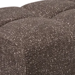 Hocker chenille - donkerbruin -38x66x38 cm