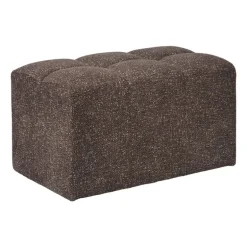 Hocker chenille - donkerbruin -38x66x38 cm