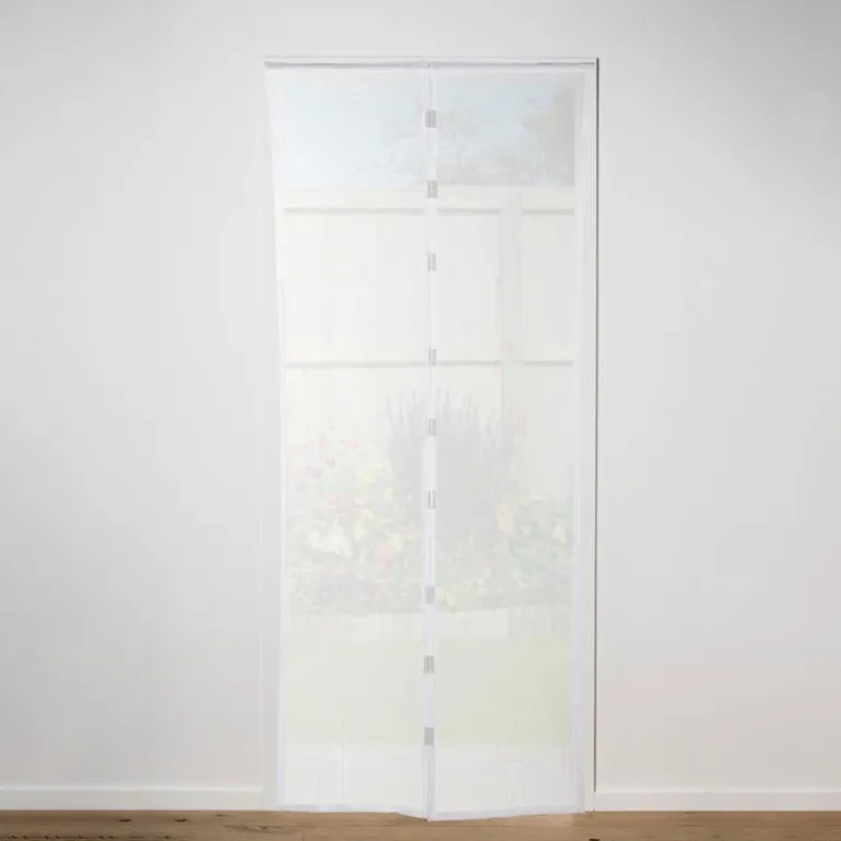 Horgordijn magnetisch - wit - 100x220 cm