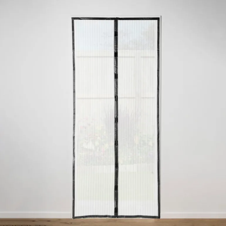 Horgordijn magnetisch - zwart - 100x220 cm