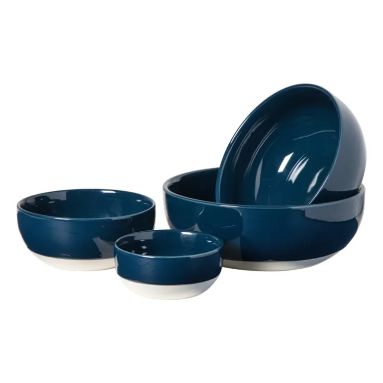 Hugo Kennis schaal - blauw/wit - ø12 cm