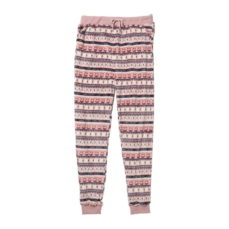 Huispak kerst - roze - maat S/M
