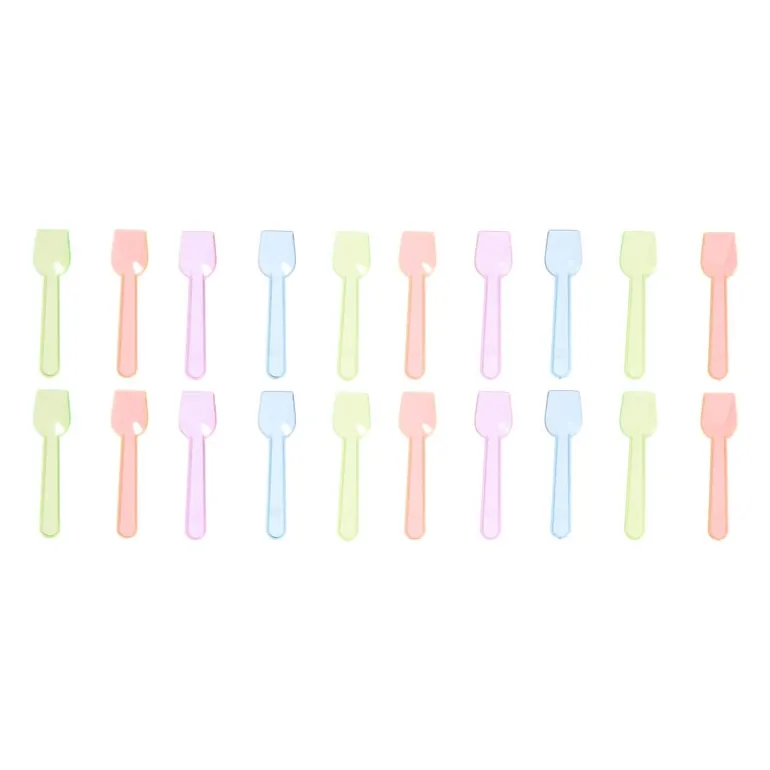 Ijslepeltjes - multikleur - set van 20