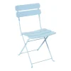 Inklapbare bistrostoel Kos - blauw - 84x48x42 cm