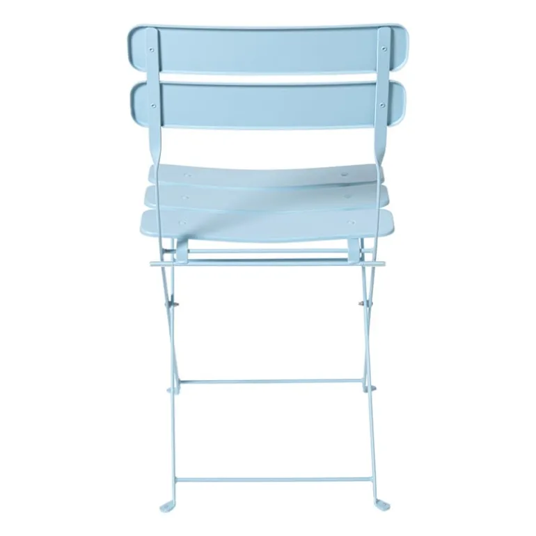 Inklapbare bistrostoel Kos - blauw - 84x48x42 cm