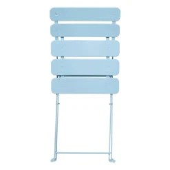Inklapbare bistrostoel Kos - blauw - 84x48x42 cm