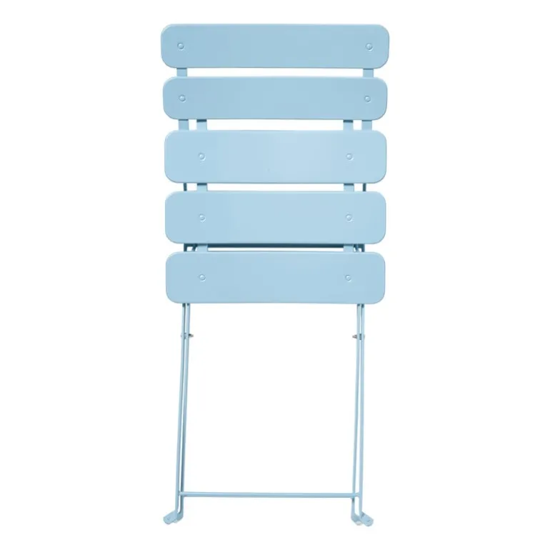 Inklapbare bistrostoel Kos - blauw - 84x48x42 cm