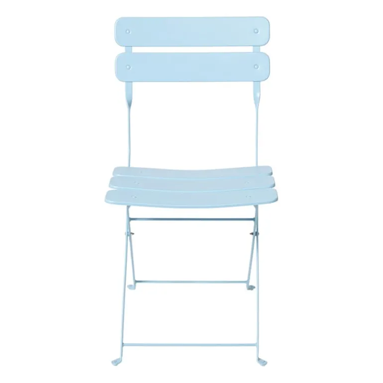 Inklapbare bistrostoel Kos - blauw - 84x48x42 cm