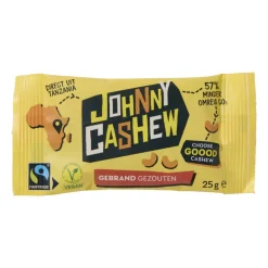 Johnny cashew gezouten cashewnoten - 25 gram