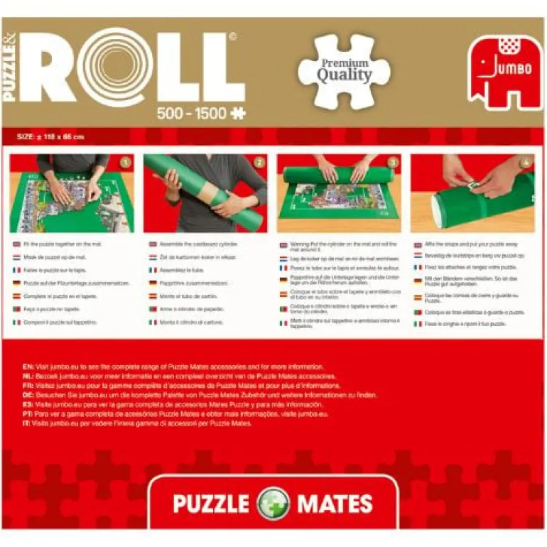 Jumbo puzzelmat - 60x90 cm - 500 tot 1500 puzzelstukjes