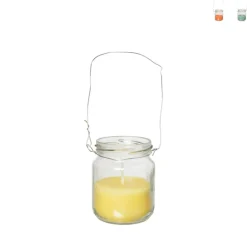 Kaars glas klein - diverse varianten - 6.8x8.7 cm